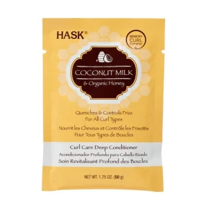 HASK Coconut Milk & Honey Curl Care Deep Conditioner Packet^ Cabello