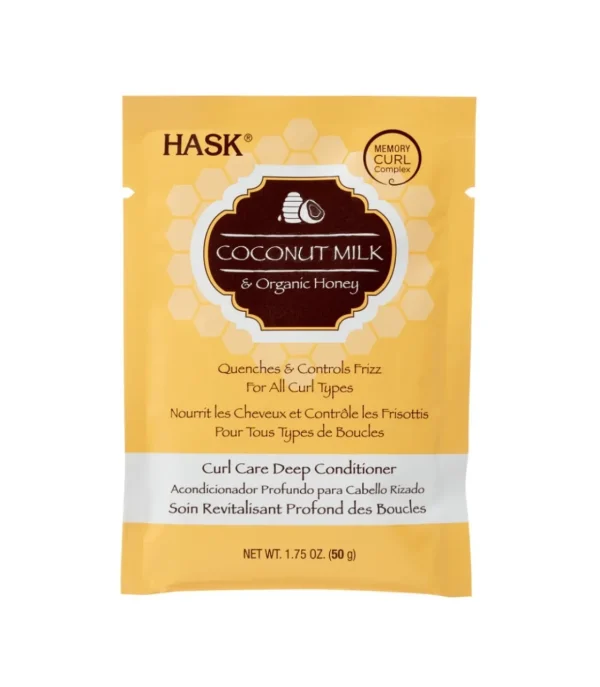 HASK Coconut Milk & Honey Curl Care Deep Conditioner Packet^ Cabello