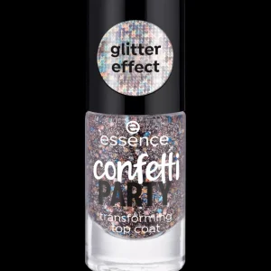 ESSENCE COSMETICS Ess. Top coat confetti party^ Top Coat