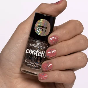 ESSENCE COSMETICS Ess. Top coat confetti party^ Top Coat