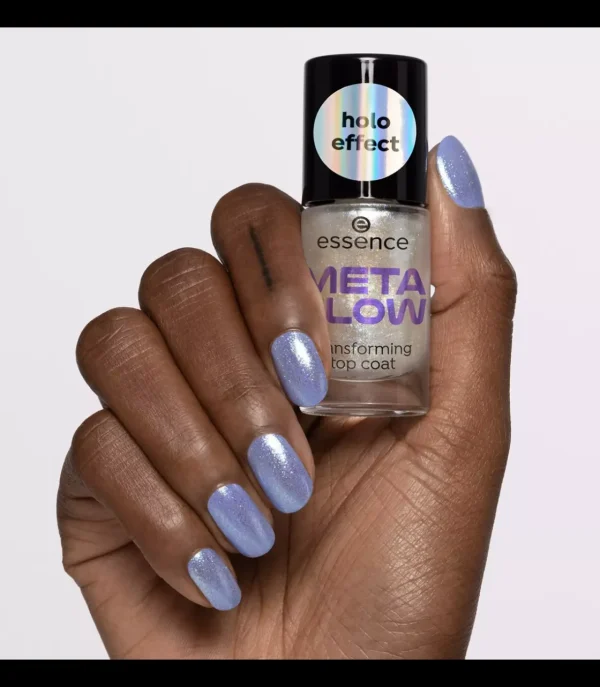 ESSENCE COSMETICS Ess. Top coat meta glow^ Top Coat