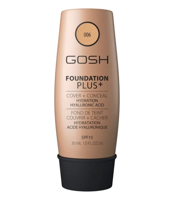 GOSH COPENHAGEN Foundation Plus+ Honey - GOSH^ Maquillaje Fluido