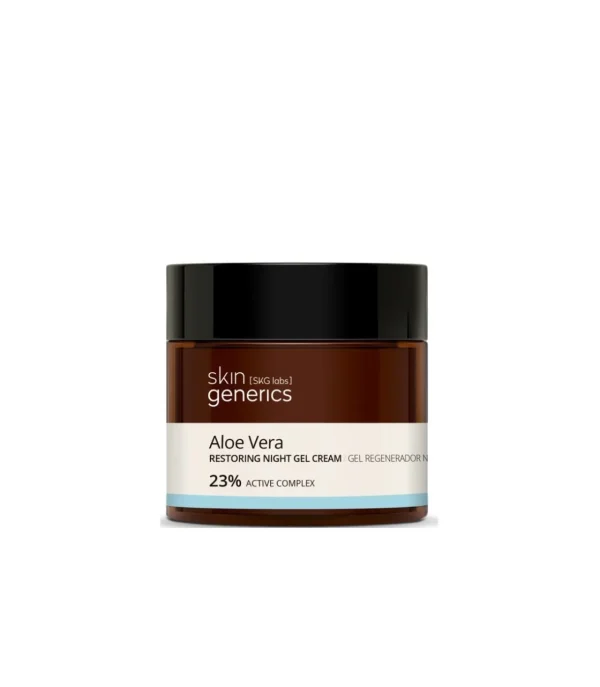 SKIN GENERICS Gel Regenerador Noche con Aloe Vera 23% - SKG^ Crema Facial | Rostro