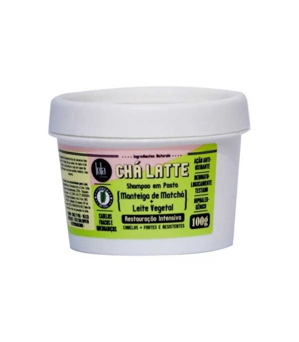 LOLA COSMETICS - CHA LATTE SHAMPOO EM PASTA CHA VERDE 100G^ Cabello