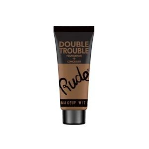 RUDE - DOUBLE TROUBLE Foundation + Concealer - Walnut^ Maquillaje Fluido