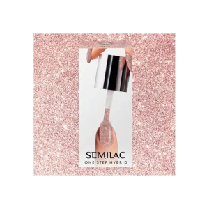 SEMILAC Esmalte semipermanente One Step - S245 Glitter Pink Beige - 5ml^ Esmalte Semipermanente